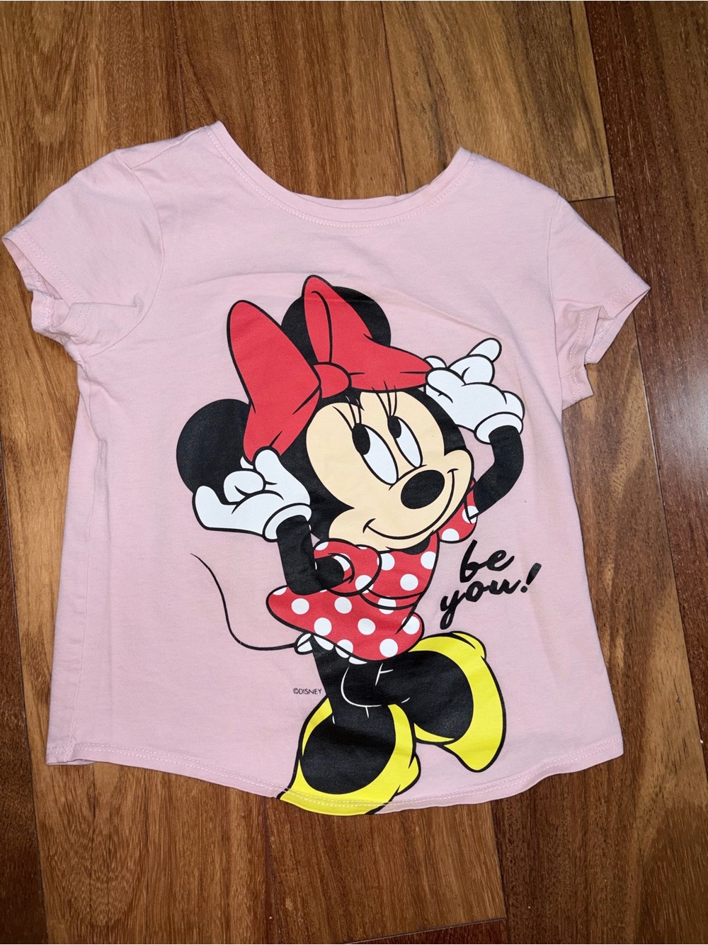 Old Navy Light Pink Minnie Mouse Graphic Tee 4 T